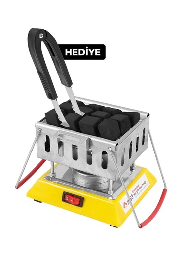 İksa Pratik Kullanım Elektrikli Nargile Köz Ocağı - Siyah