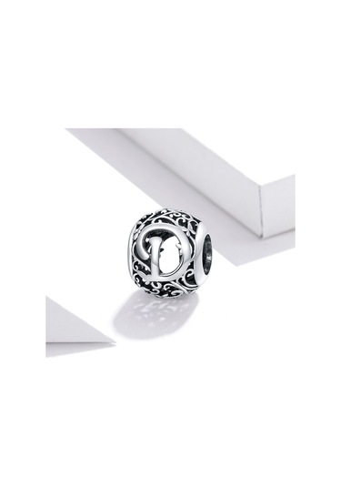 S925 Ayar Gümüş Mori Serisi İçi Boş Harfler Boncuk Dıy Bilezik Kolye Aksesuarları D Çok Renkli