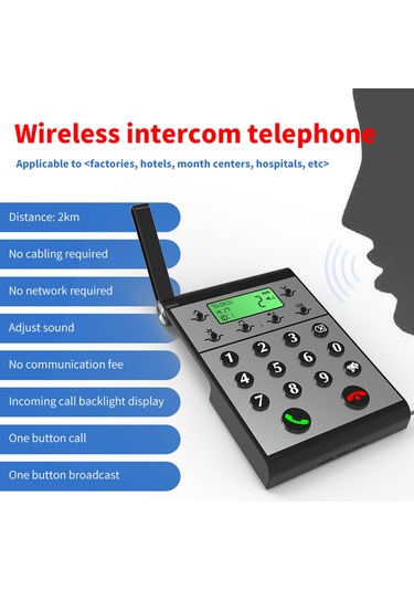 Kablosuz İnterkom Sistemi Akıllı Dijital Sesli Arama Hs6964b-1