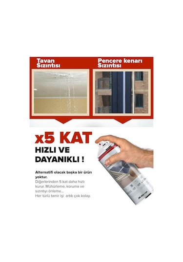 Fixtime NoLeak Su İzolasyon Sızıntı Onarım Spreyi Su Geçirmez Beyaz 400ML