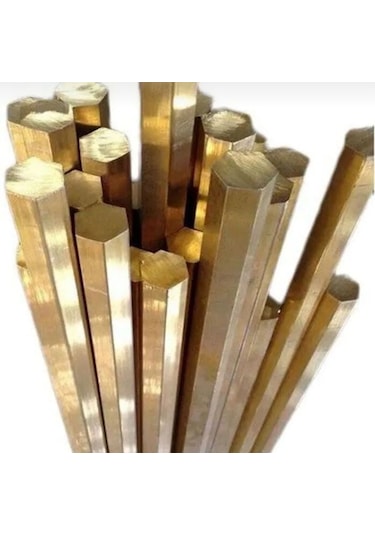 Pirinç Çubuk Altıköşe 19mm 1mt