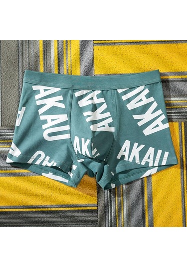Yeşil Nefes Alabilen Harfler Gençlik Kişilik Sevimli Dörtgen Pantolon Trend Erkek İç Çamaşırı Erkek Pamuk Boxer Şort Yeşil Nefes Alabilen Harfler Gençlik Kişilik Sevimli Dörtgen Pantolon Trend Erkek İç Çamaşırı Erkek Pamuk Boxer Şort