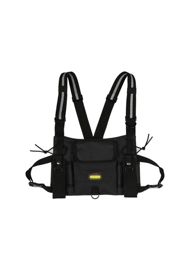 Moveevo Gece Işıkli Uyarı Yeleği, Çok Fonksiyonlu Depolama, Ayarlanabilir Askı, Güvenlik Ve Outdoor Kullanıma Uygun