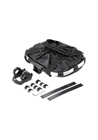 Brightnova Kedi Köpek Katlanır Hızlı Çıkarılır Bisiklet Sepeti Siyah Dayanıklı Alüminyum Taşıyıcı