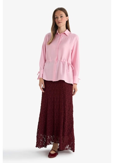 Defacto A Kesim Dantel Maxi Etek F5244ax25aubr115 Bordo Defacto A Kesim Dantel Maxi Etek F5244ax25aubr115 Bordo