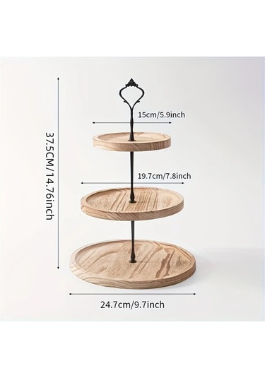Willowhaven Eski Beyaz 2-3 Katlı Rustik Ahşap Kek Standı Pasta Sunumu Parti Dekor