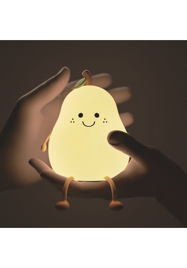 Metabagua Juhui Store 7 Renk Değiştiren Armut Gece Lambası - Beyaz Kıvgx5 Beyaz