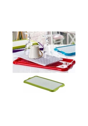 Pratik Lavabo Tezgah Üstü Bulaşık Kurutmalığı Süzmatik 22x40 Cm Diğer