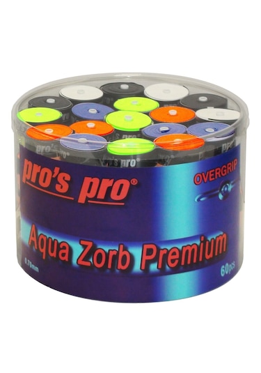 Pros Pro Aqua Zorb 60lı Kutu Overgrip 5 Renkli G163a Çok Renkli