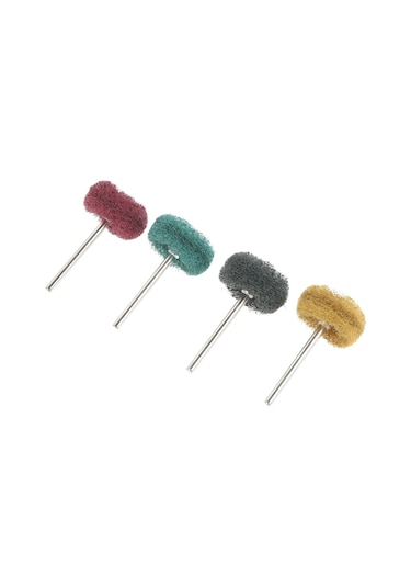 Yifomall 40 Adet T-tipi Mini Zımpara Taşlama Tekerleği - Çok Amaçlı Nylon Fiber Parlatma Başlığı