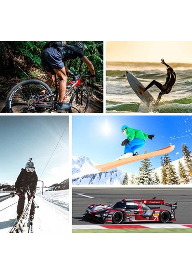 20-in-1 Gopro Eylem Kamera Aksesuarları Kiti Açık Spor Göğüs Bilek Kayışı Kafa Bandı Tripod Bağlama Aparatı Parça Seti