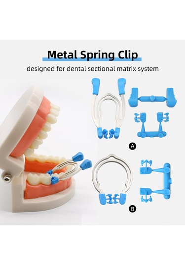 Wezone Diş Kullanımı İçin Metal Yaylı Mandal - Tip B, Abs Malzeme, Pratik Plastik Kutu Paketinde