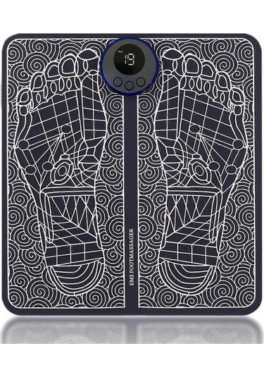 Ganzhoushop Transkutanöz Elektriksel Sinir Stimülatörü Ayak Masaj Matı 8 Mod Ve 19 Seviye İle Gergin Kasları Rahatlatın, Ağrının Geçici Olarak Giderilmesinde Kullanılabilir Uzaktan Kumanda Çok Renkli