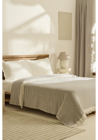 Kaşmir Home Frida Çift Kişilik Pike Gri Gri