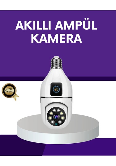 1080p Wifi Ampul Güvenlik Kamerası - Gece Görüş & Uzaktan Erişim