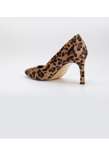 Leopar Desen Düz Model Kadın İnce Topuklu Stiletto-2944-leopar Leopar
