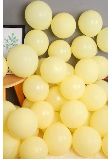 Beysüs Sarı Makaron Balon 20 Adet 12inç