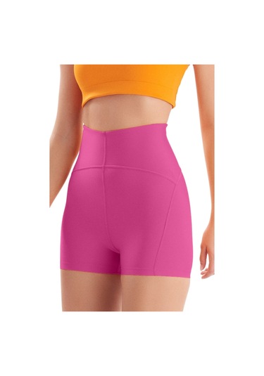 Josejuan Kadın Spor Şort Toparlayıcı Sıkılaştırıcı Yüksek Bel 7500-fuşya Fuşya