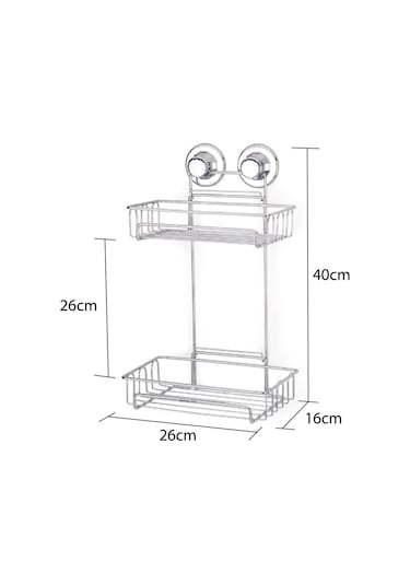Geseus Va Kumlu Banyo Duş Sabunluk Rafı Şampuanlık Delme Vida Mat Çok Renkli
