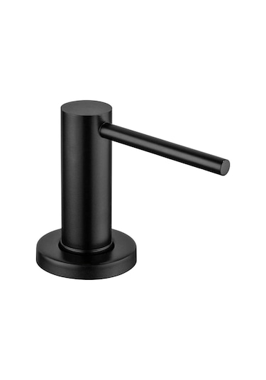 Anjiexun Mutfak İçin Sabunluk Fırçalanmış Tezgah Pompası El Losyonu Siyah Siyah