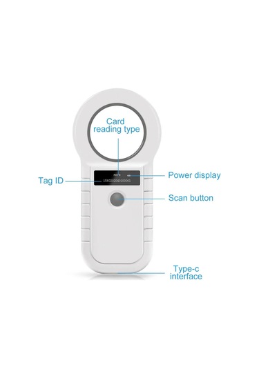 Mikroçip Okuyucu Evcil Hayvan Çiftlik Mikroçip Izleme Tanımlama Cihazı