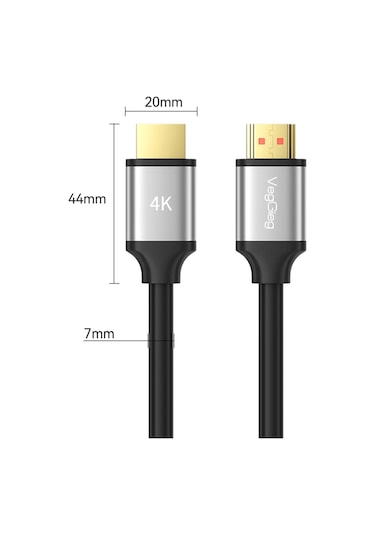 Veggieg 4k 30hz 18gbps Hdr Arc Hdcp Hdmı 2.0 Kablo 15 Metre