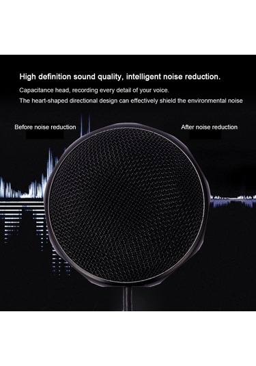 Springsun Mikrofon Usb Konferans Mikrofonu 360 Çok Yönlü Kondansatör Pc Mikrofonları