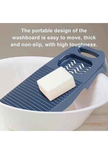Geeroyoo Ev İ&ccedil İn Plastik Manuel &ccedil Ama Tahtası Sabit Sabun Tutuculu Lacivert Renkli Koyu Mavi
