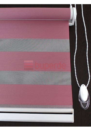 Buperde Gül Kurusu (Koyu Pembe) Eko Zebra Stor Perde