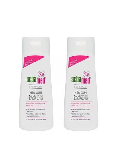 Sebamed Besleyici ve Onarıcılı Normal ve Kuru Saç Tipine Uygun Her Gün Kullanım Şampuan 400 ML - 2 li Set