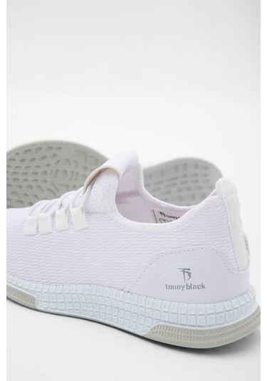 Rahat Kalıp Lastik Bağcıklı Çocuk Unisex Beyaz Spor Ayakkabı V2qnt-3 Beyaz