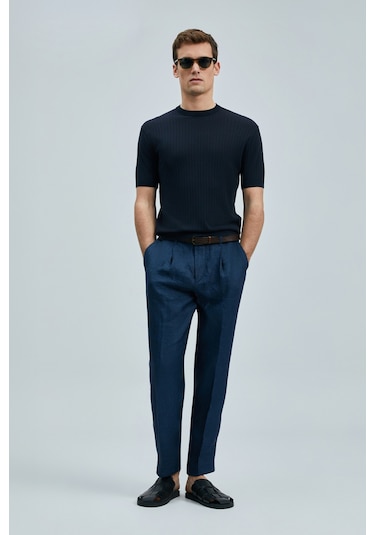 Lufian Spear Erkek Pamuklu Kazak Koyu Lacivert Koyu Lacivert 111090097100210 Koyu Lacivert