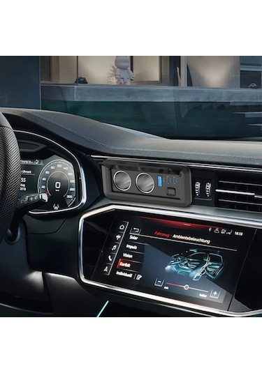 Yeşil Çift Sigara Çakmak Bölücü Güç Adaptörü 3 Usb Portlu - Hızlı Şarj, 12v/24v Uyumluluk, Arabalar, Karavanlar Ve Tekneler İçin Uygun - Montaj Vidaları Ve Sigorta Tutucu İle Siyah Parlak Bitiş