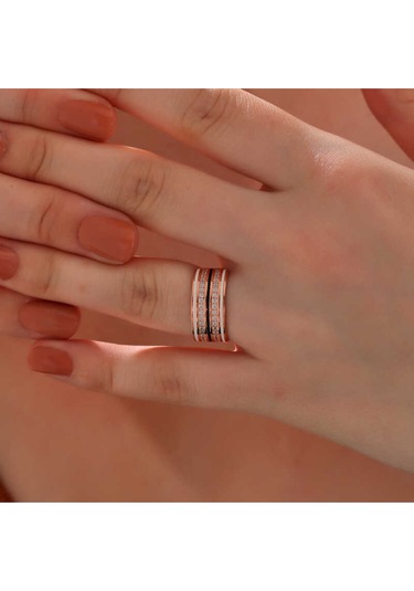 Casera's Gümüş Rose Zirkon Taşlı Kadın Yüzük Csr2185300 Gümüş