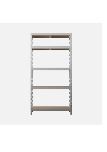 Evinizin Atölyesi 4 Katlı Metal Raf 120x40x180 Cm Gri - Gri