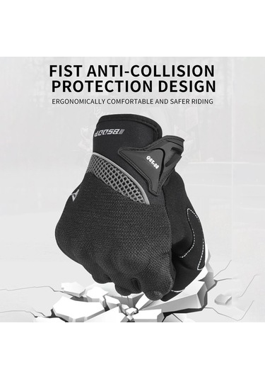 Pazly Bsddp Motosiklet Eldiveni - Kaymaz, Dokunmatik Ekran Uyumlu, Gece Reflektörlü Eldiven