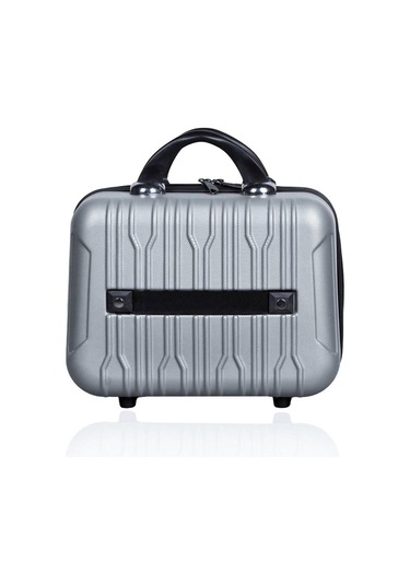 Polo&sky Mars Model Gri Renk Abs Makyaj Çantası El Valizi