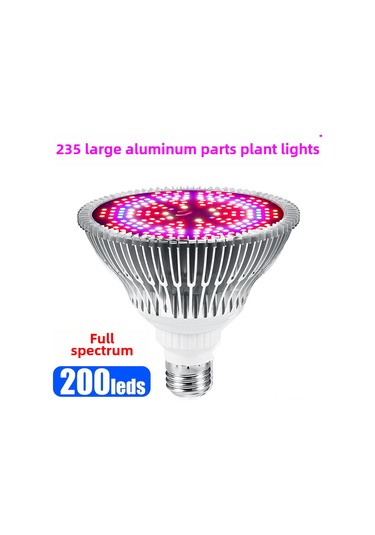 Geeksen E27 Fiyasko Bitki Işığı 150w 200 Led Tam Spektrumlu, Sebze-bitki Büyüme Işığı, 85-265v Ev Ve Çiftlik Kullanıma Uygun Diğer