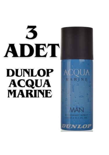 Dunlop Acqua Marine Erkek Sprey Deodorant 3 X 150 Ml