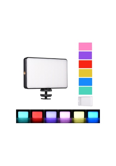 Andoer St120 Şarj Edilebilir Dolgu Cep Led Video Işığı Siyah Siyah