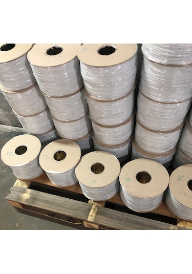 Pvc Kaplı İnce Bağteli Klips Beyaz 17 Cm Kesilmiş 500 Gram