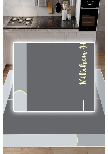 Dijital Baskılı Dekoratif Kaymaz Taban Yıkanabilir Kıtchen Home Halı Mutfak Halısı Yolluk Salon Halısı