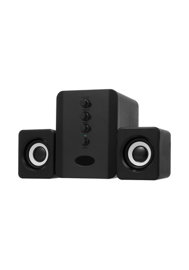 Yifomall D-202 Bt 4.2 Kablolu Hoparlör Seti, 3.5mm Bağlantı, 10m Mesafe, 3w Güç, Bilgisayar/ Telefon İçin Siyah