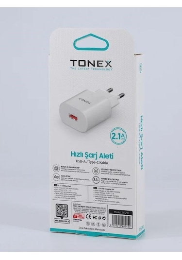 Tonex 2.1a 10w Usb To Type-c Şarj Cihazı - Ty12w