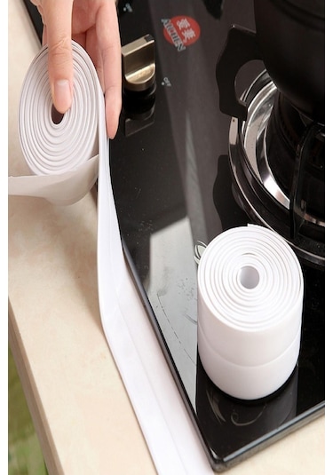 1.5 mt Su Sızdırmaz Bant Lavabo Küvet Su İzolasyon Bandı Kapı Pencere Rüzgar Engelleyici Bant