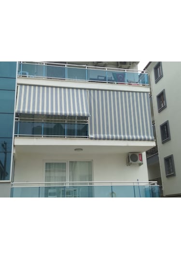 Balkon Stor Perde Bordo Renk Akrilik Kumaş 200 X 230 Bordo