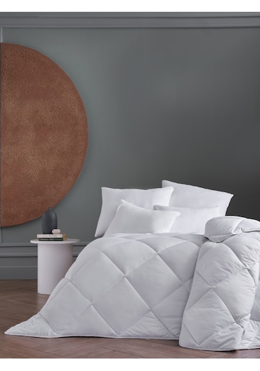 Doqu Home White Line Tek Kişilik Kingsize Microfiber Yorgan