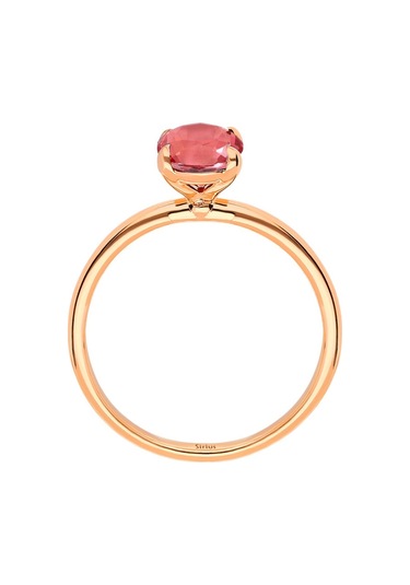 Sirius Oval Kesim Pembe Turmalin Tektaş Yüzük 0831R0018