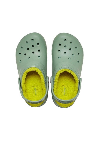 Crocs Classic Lined Clog T Çocuk Terlik - Kaktüs Yeşili Yeşil
