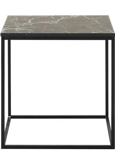 Profile Köşe Sehpa - Mermer Desenli 50x52x50 Cm Gxyxd